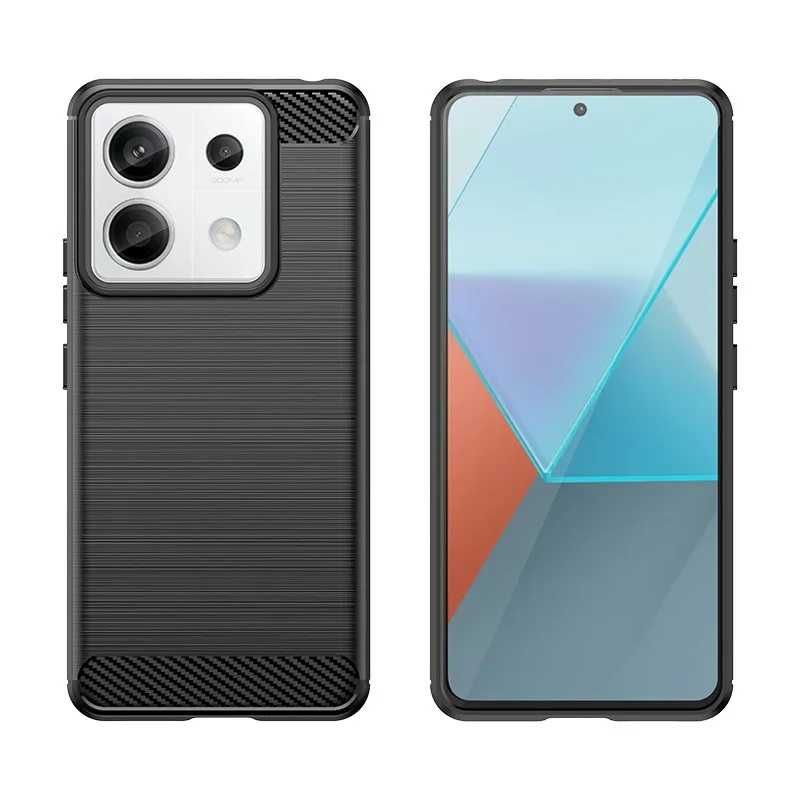 Xiaomi Redmi Note 13 / Note 13 Pro - Удароустойчив Кейс Гръб CARBON