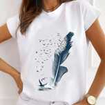 Tricou dama marimea S,M si L , bumbac organic 100% , material premium