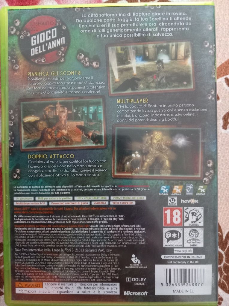 Bioshock si Bioshock2 Xbox 360