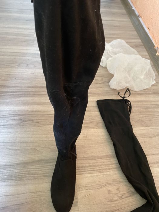 Велурени дамски чизми