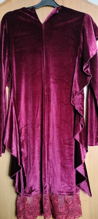 Rochie catifea dama visinie 40 M Zee Lane