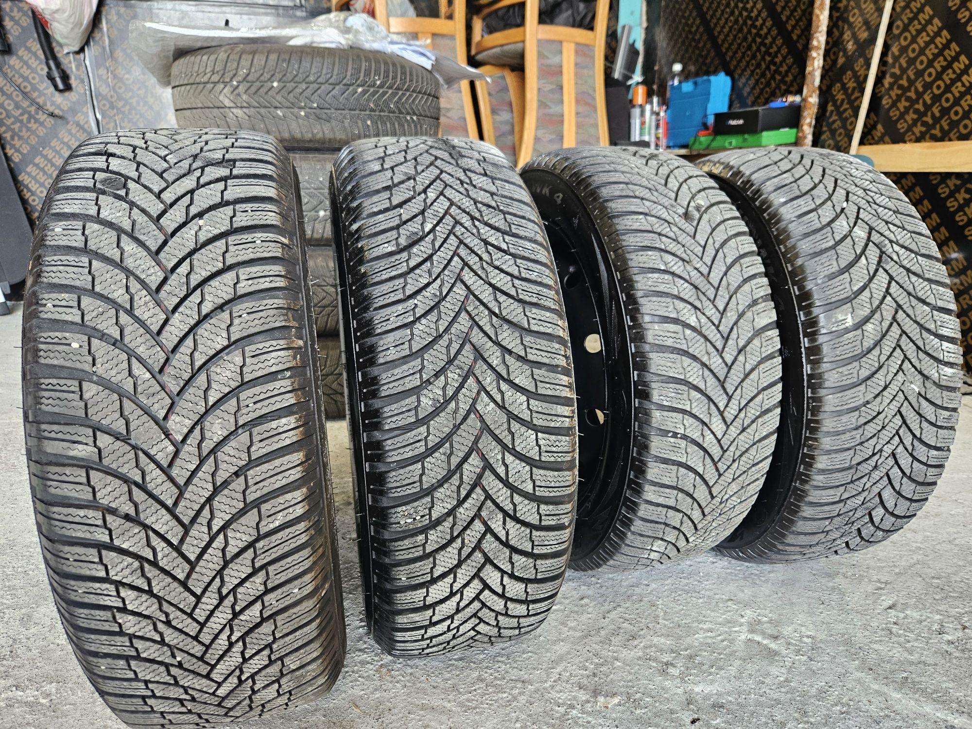 Зимни гуми с джанти 205х55 16ки Firestone Winterhawkдот 3623