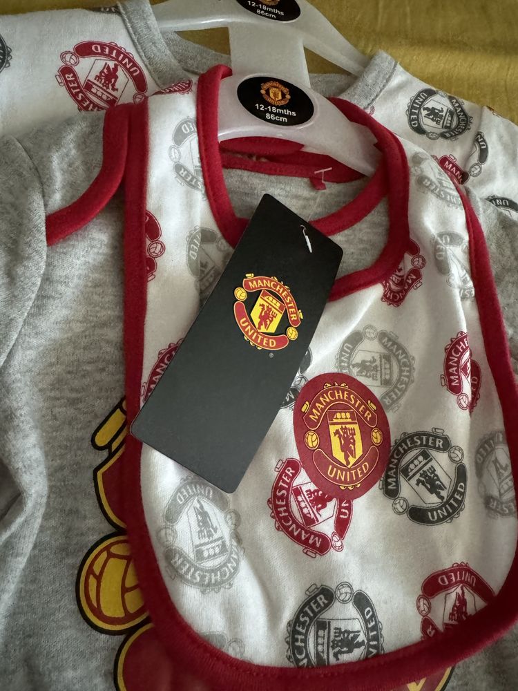 Подарък за бебе Ромпър на Манчестър Юнайтед Manchester United 12-18