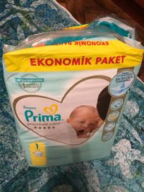 Pampers бебешки пелени Premium Care Брой 1 Новородено 70 броя 2-5кг