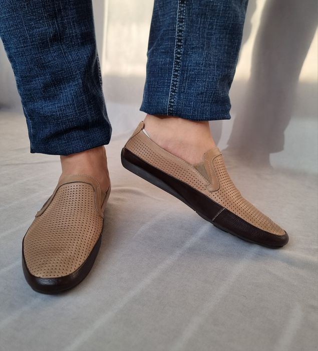 Мужская обувь, натуральная кожа, макасины. Размер 42.