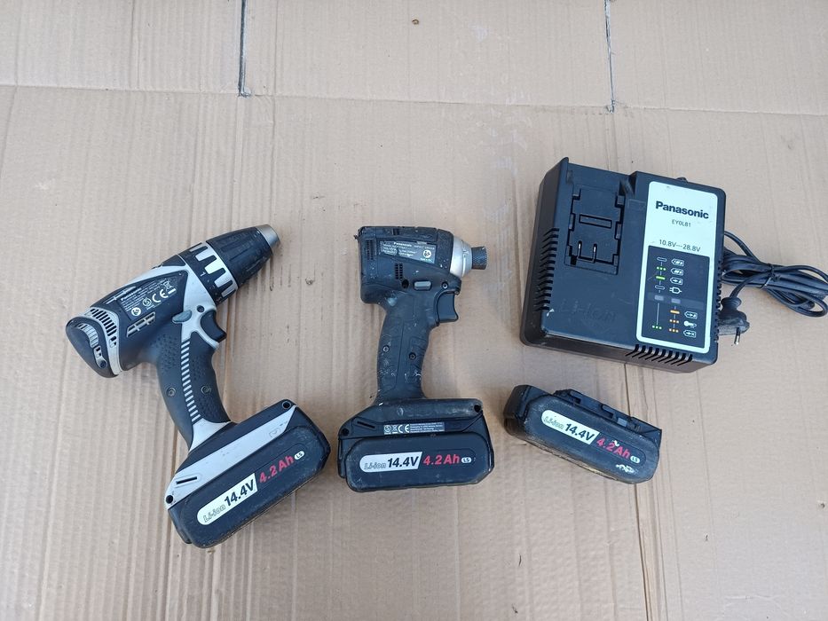 Set Panasonic Set Milwauckee M18 BTI  rotopercutor aspirator circular