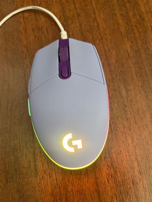 Logitech g102 фиолетового цвета