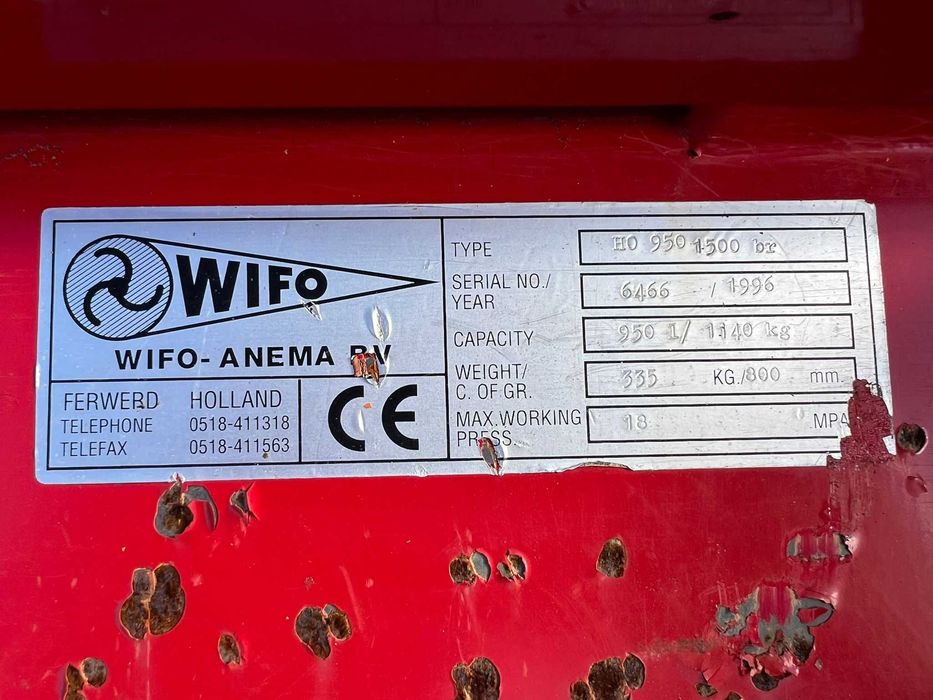 Кофа за мотокар Wifo – 1140 кг, за зърнени храни, картофи