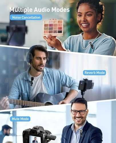 Нов Мини безжичен микрофон за видео, YouTube, TikTok, камера и телефон