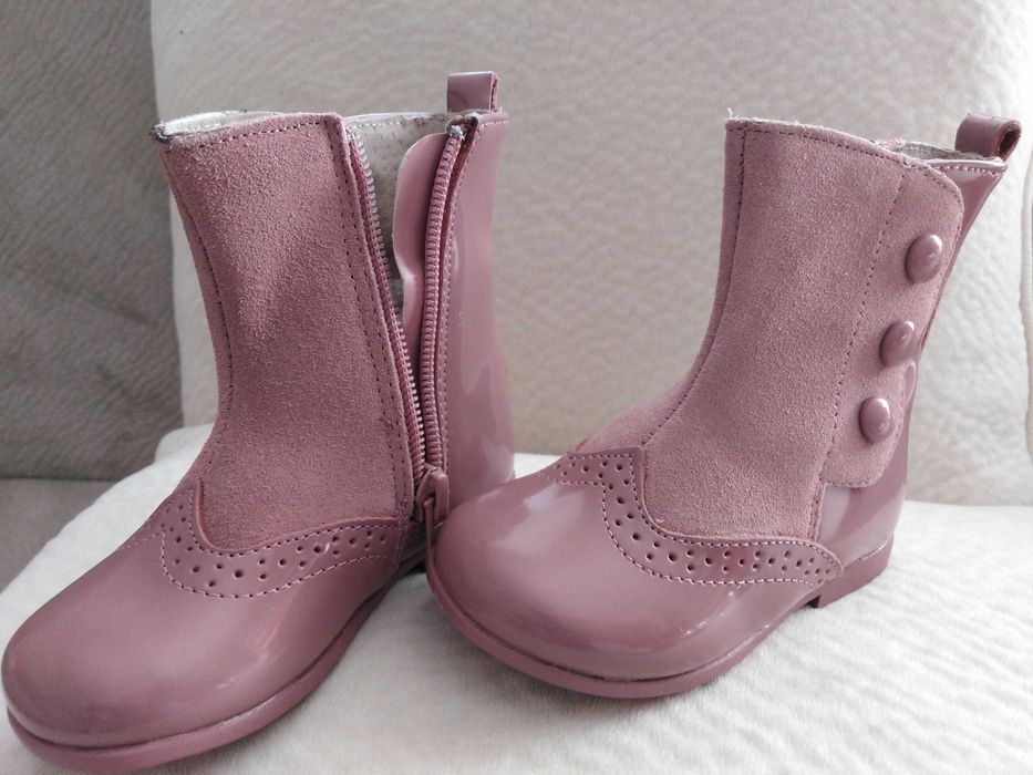 Детски ботушки, естествена кожа