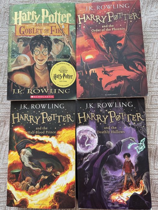 Книги Harry potter на английском 4-7 части