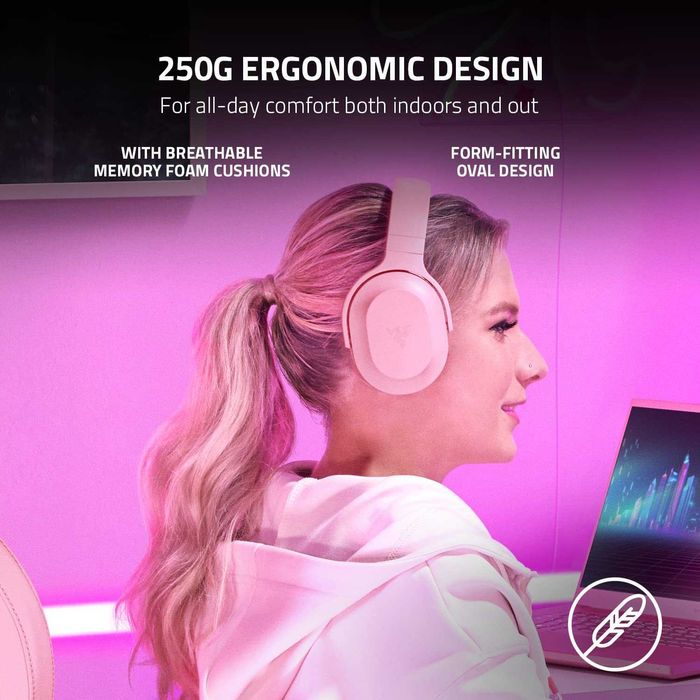 Casti Gaming Wireless RAZER Barracuda X USB Bluetooth Roz Pink Sigilat