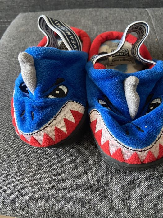 Детски пантофи с акула за момче 24 25 номер