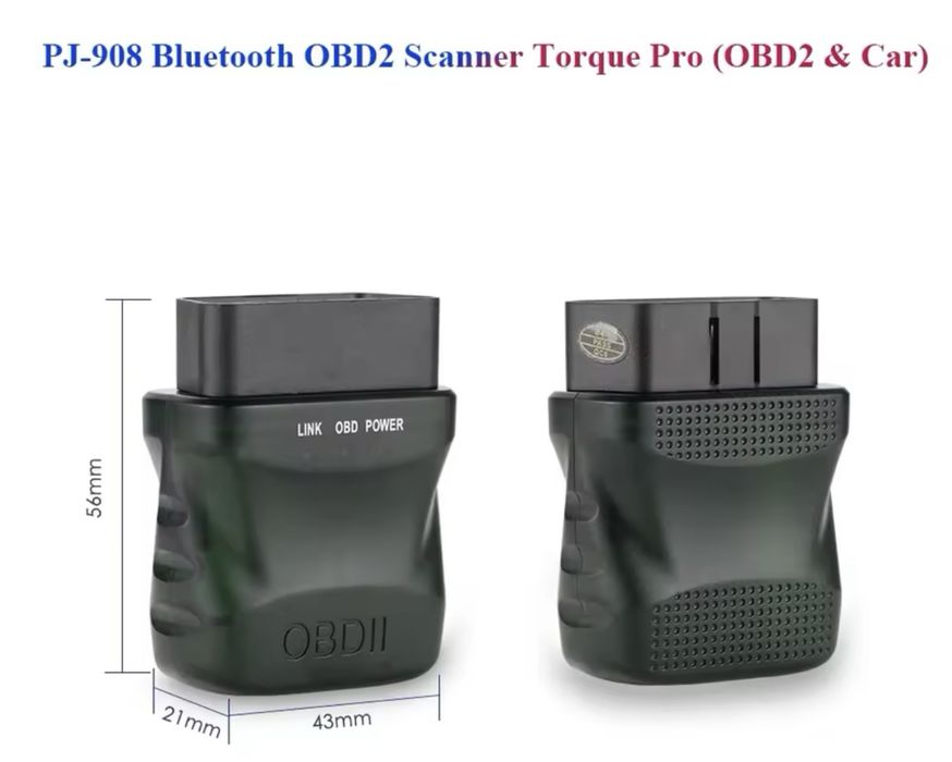PJ-908 Bluetooth OBD2 Scanner Torque Pro