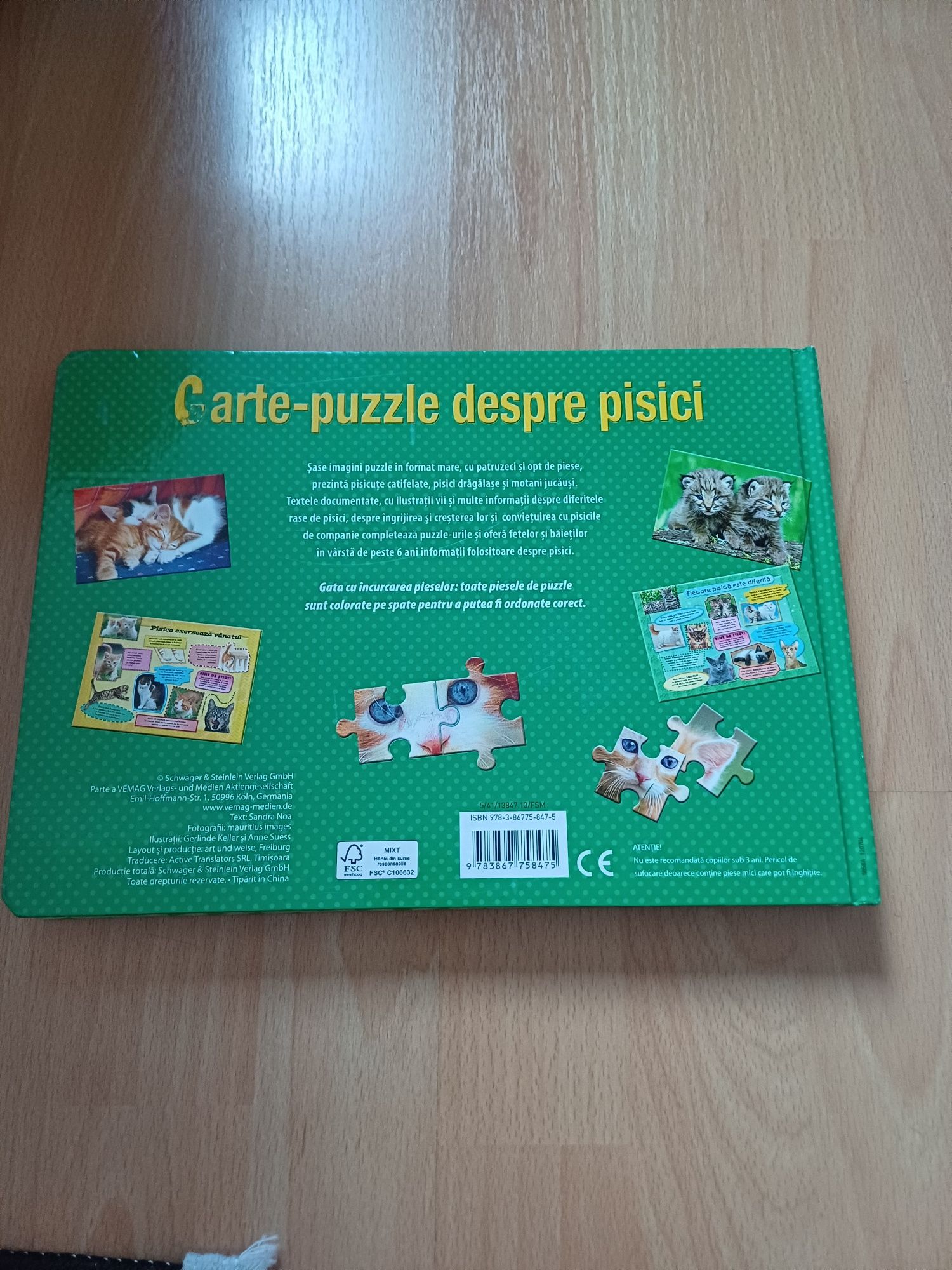 Carte puzzle noua