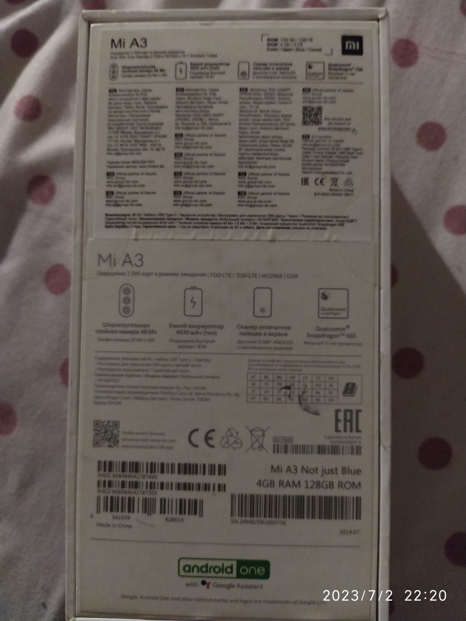 Xiaomi Mi a3 128g