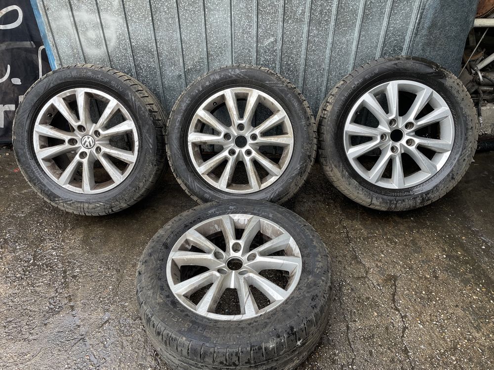 Jante aliaj originale cu anvelope vara Nokian VW Touareg  255/55/r18