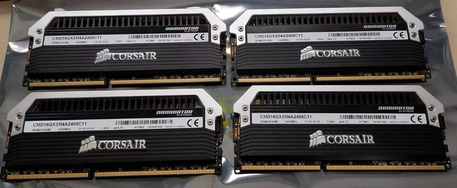 RAM 16GB 4x4gb Corsair DOMINATOR PLATINUM DDR3 2400Mhz Kit