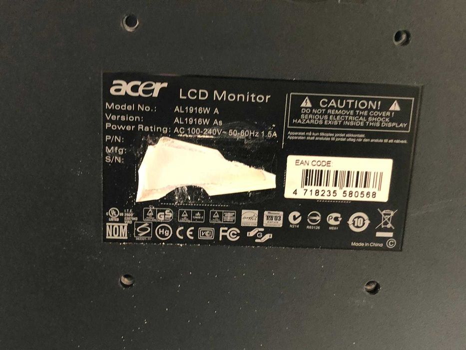 Monitoare pc Dell si Acer