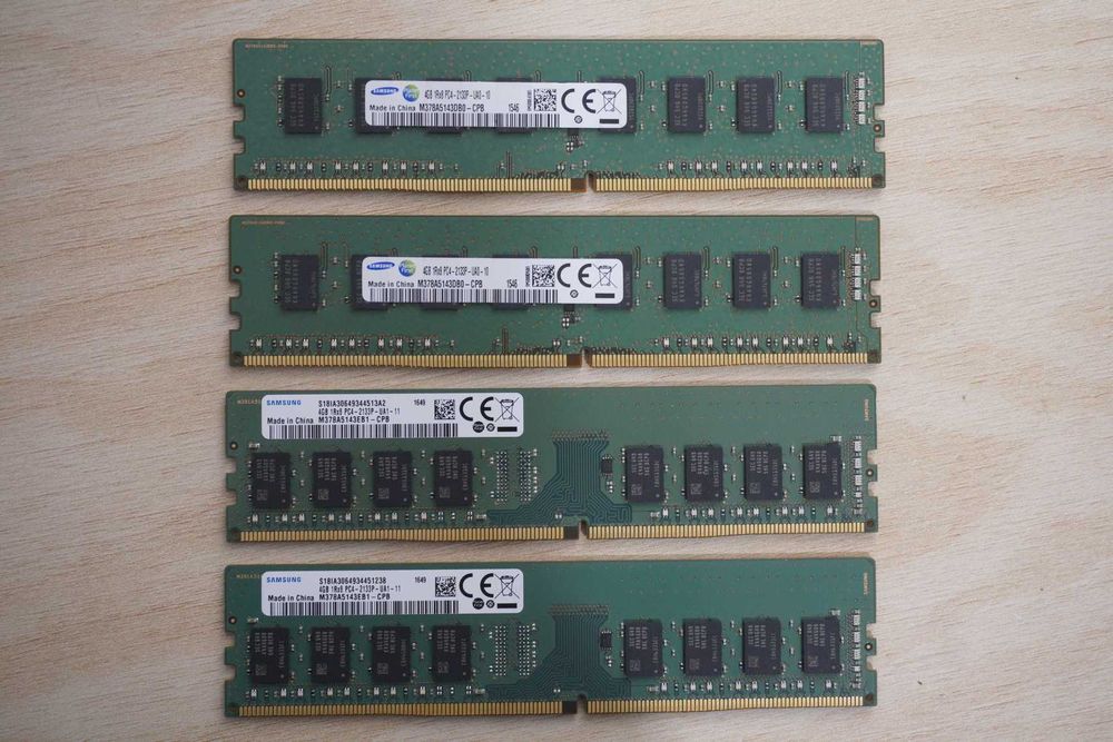 16GB (4x4GB) DDR4 RAM kit 2133 - 2400 Samsung / вкл ДДС