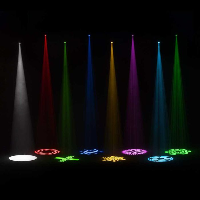 Movinghead Spot 160W LED cu ring light RGB (disco dj nunti evneimente)
