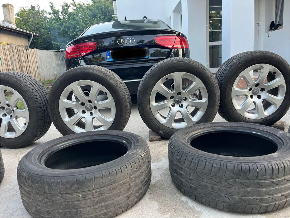 Jante de audi a6a7,a8 cu anvelope de iarna si separat anvelope de vara