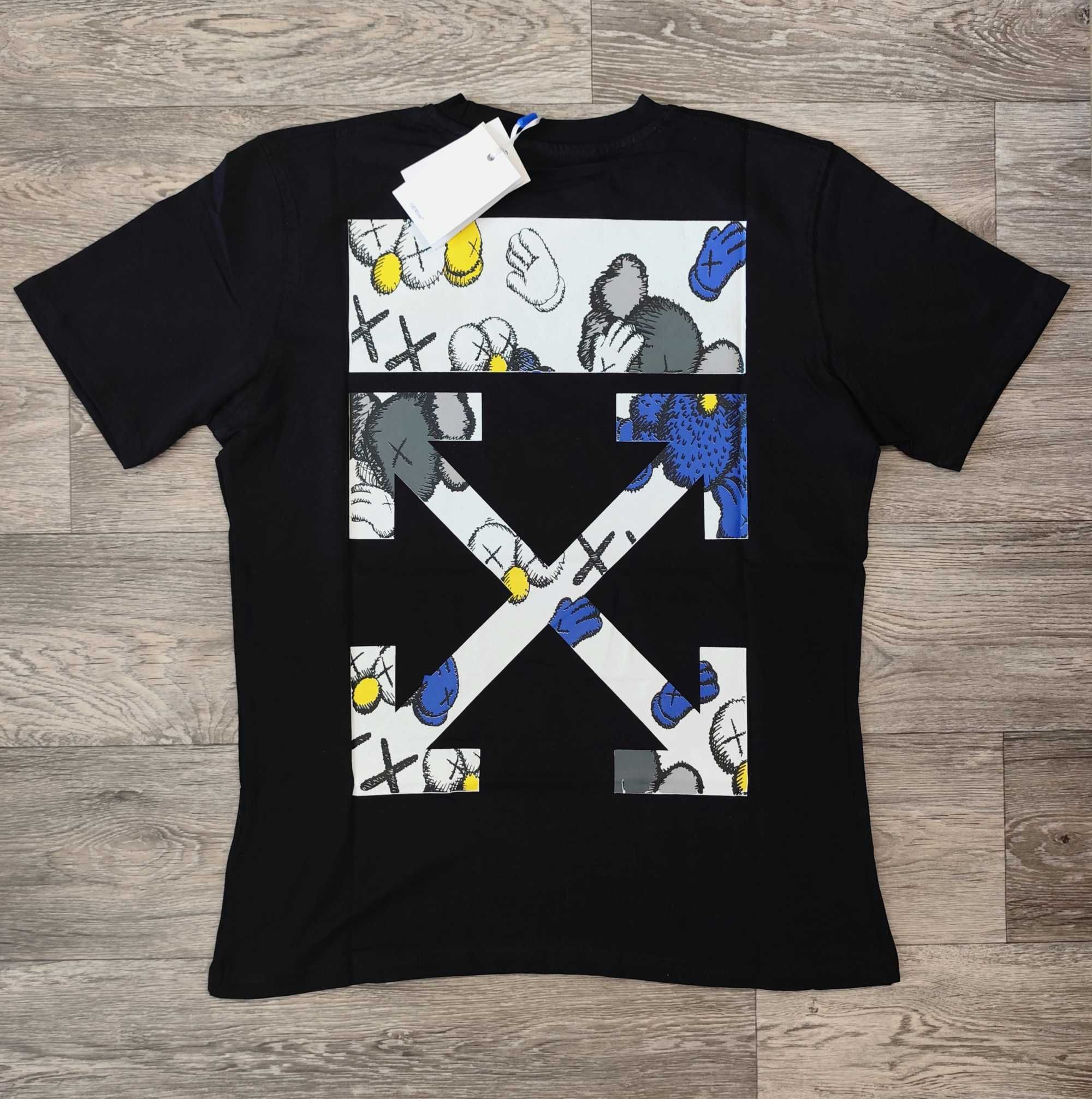 Нова мъжка тениска Off white блуза фланелка 100% памук