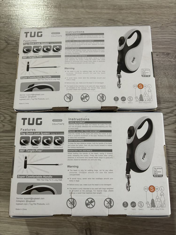 Tug 360 Tangle Free Retractable Small Dog Walking Leash