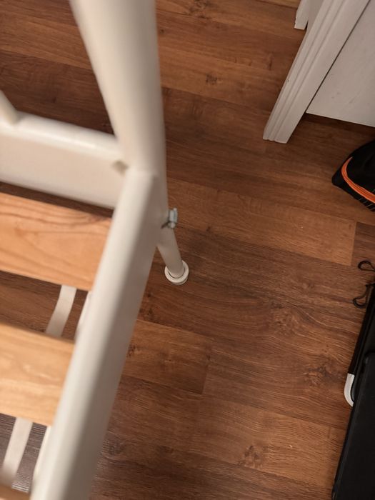 Vand pat de fier Ikea, culoare alb, 160x200