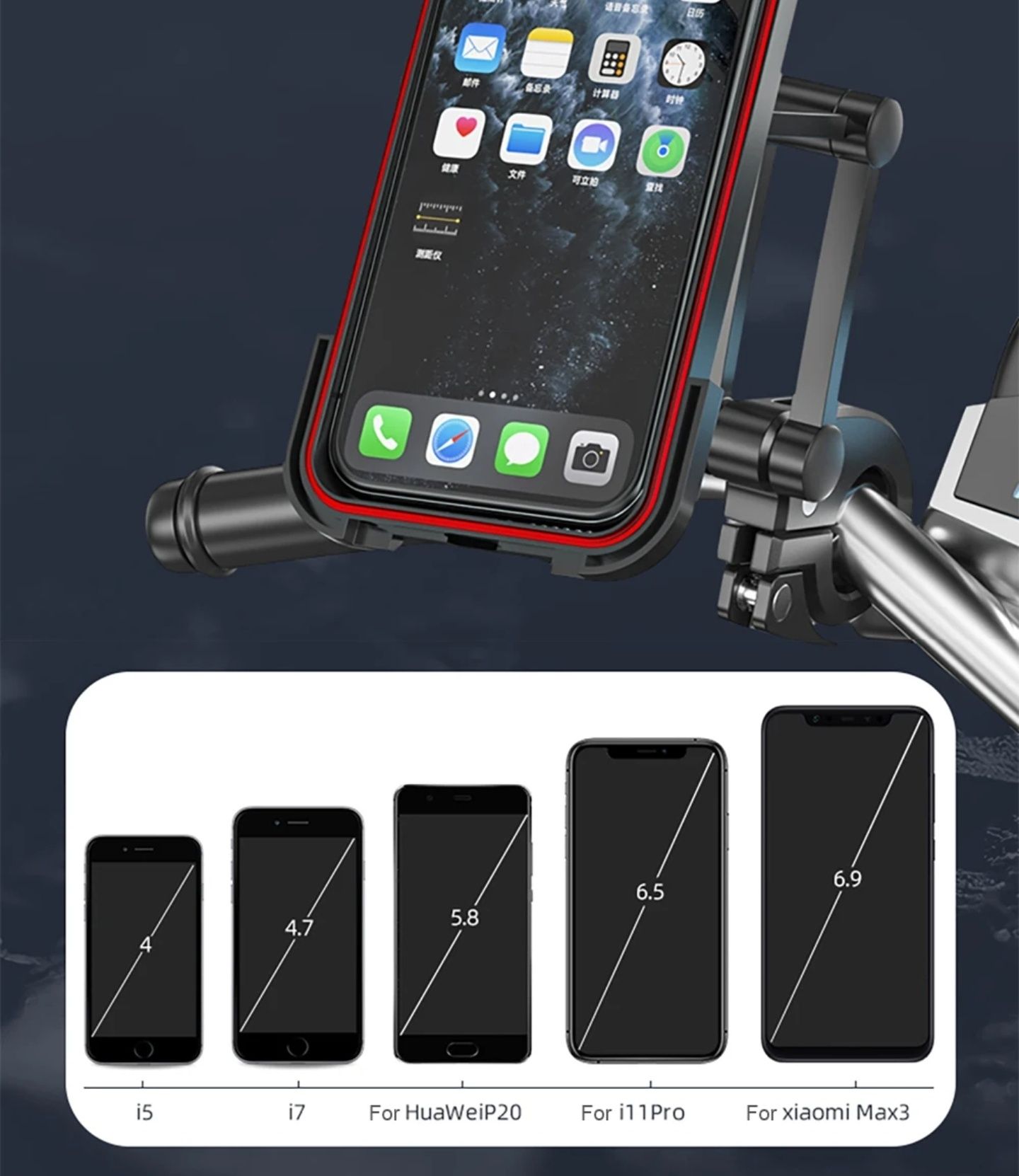 Suport telefon moto scuter bicicleta trotineta universal
