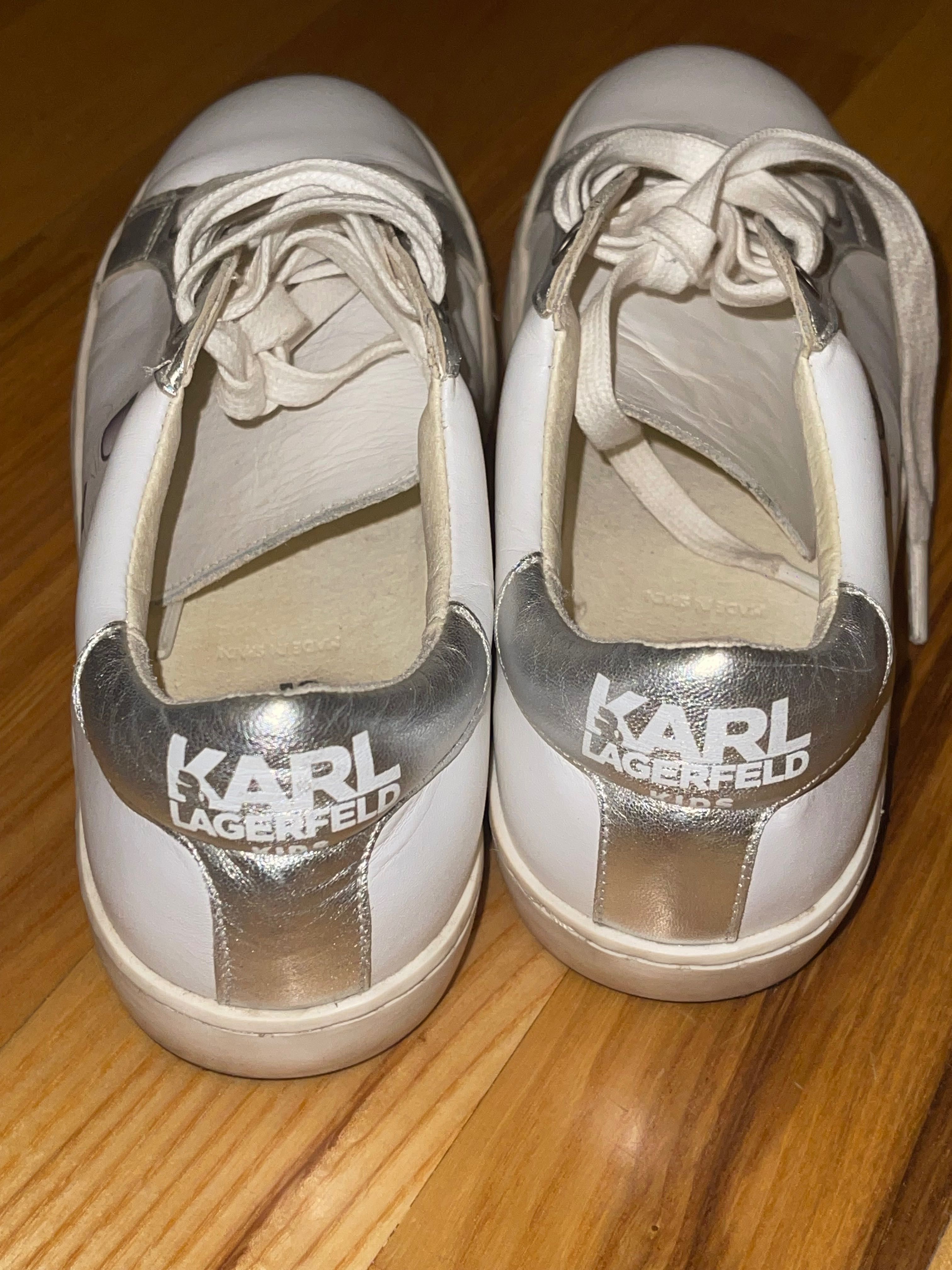 Кроссовки кожаные Karl