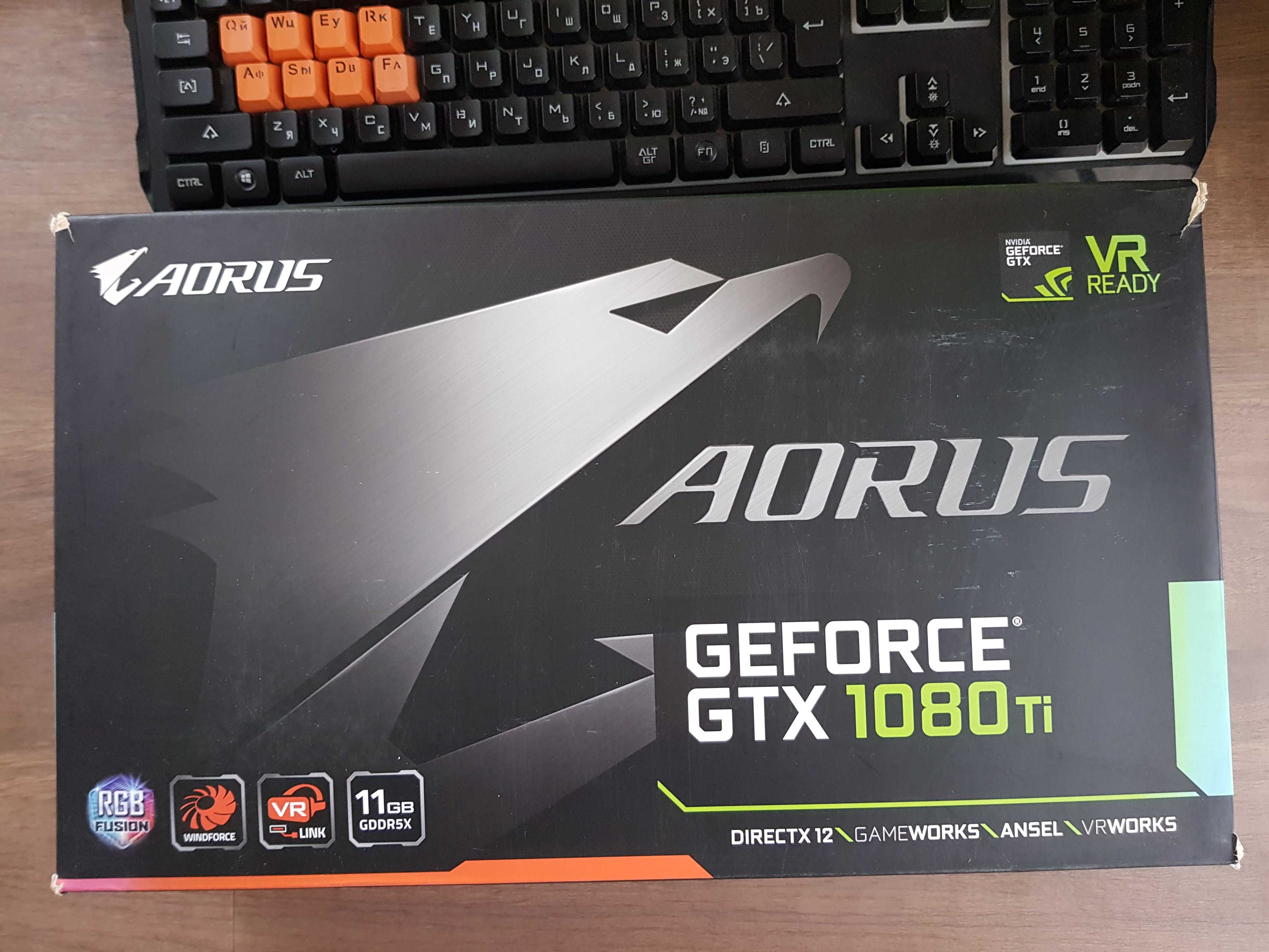 Продам Видеокарта GIGABYTE AORUS GeForce GTX 1080 Ti 11G