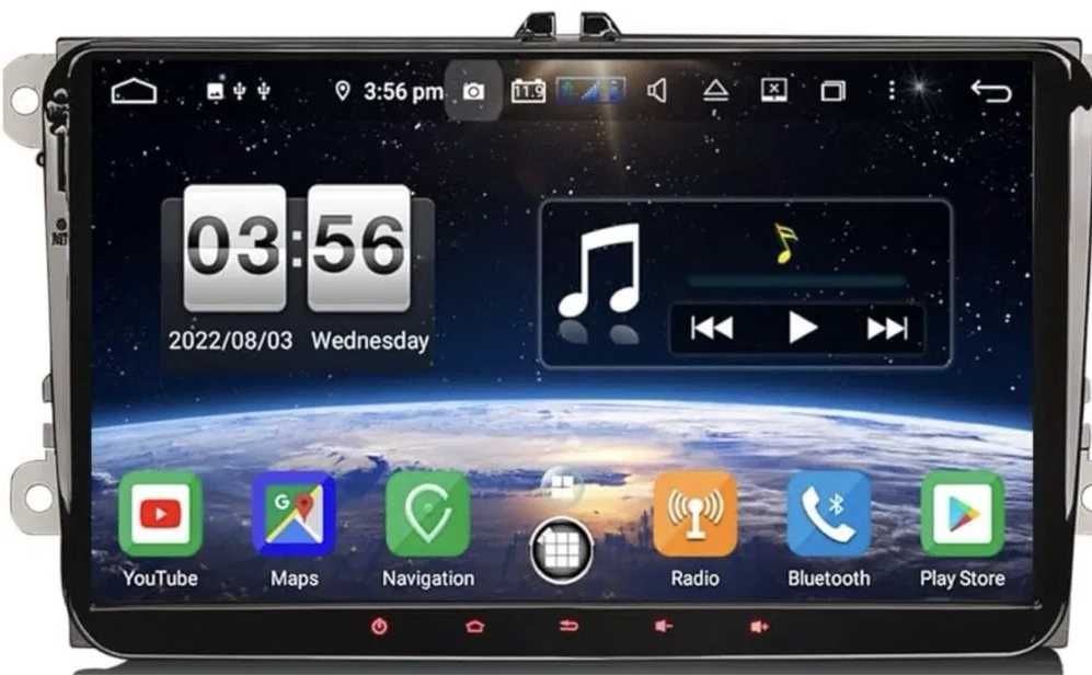 Navigatie GPS, ERISIN, 9 Inch 4 GB RAM, pentru VW /SKODA/SEAT
