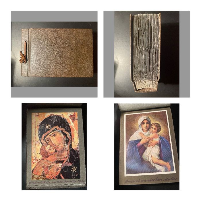 Album Sfânta Maria, carton și piele