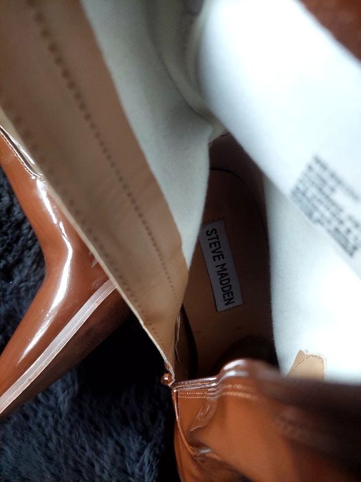 Ghetuțe elegante, lac, Steve Madden
