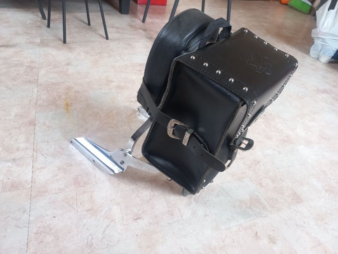 Honda Shadow Кожена чанта за багажник на облегалка