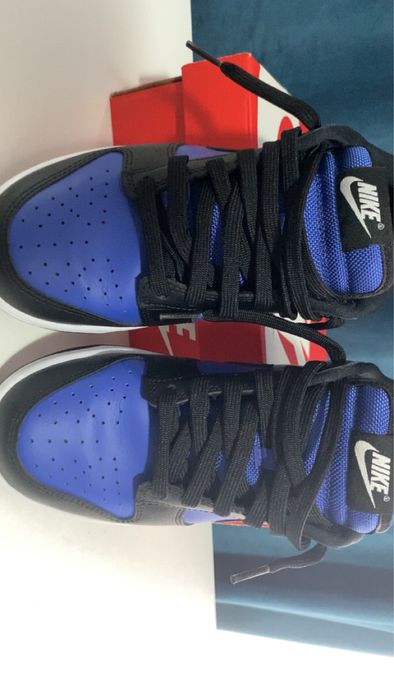 Nike dunk low albastru si negru