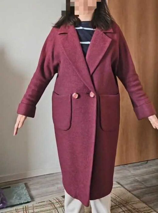 Продаю стильное женское пальто б/у