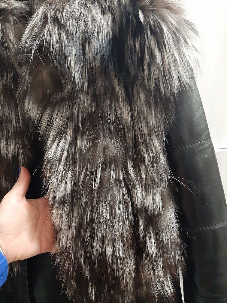 Дамско палто естествена кожа