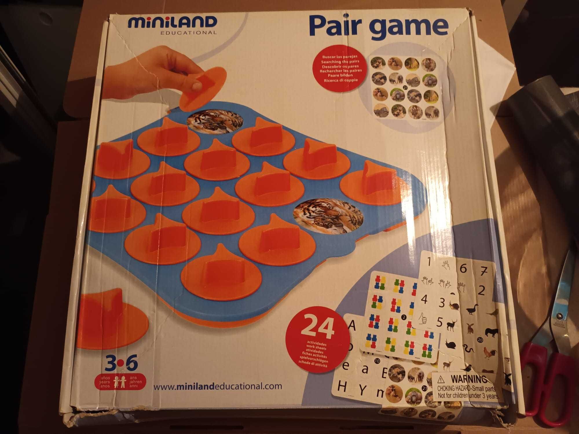 Joc educativ Pair Game Miniland 3 ani +