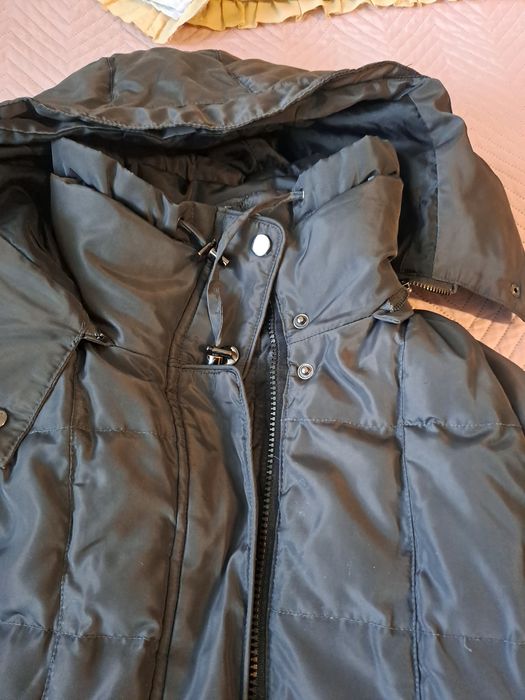 Дамска шуба ZARA цвят антрацит