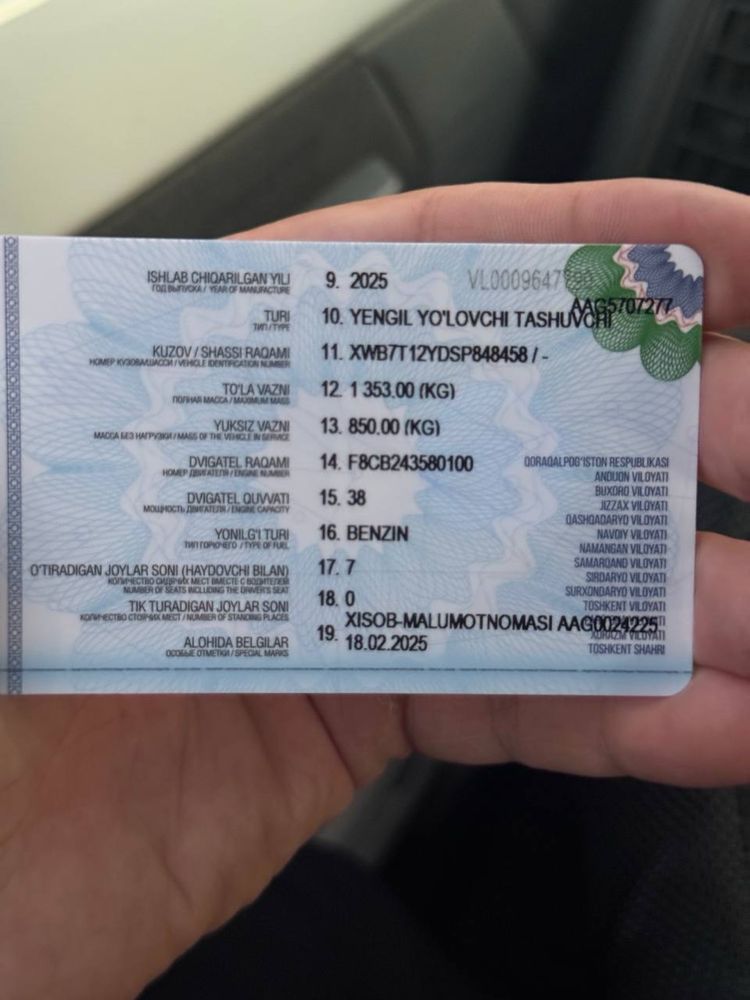 Damas oq 2025 yil 12000 km toza