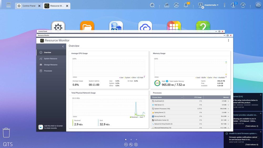 NAS Server QNAP TS-462 8GB + 1TB SSD Nou, Impecabil, Cutie Mega Ofertă