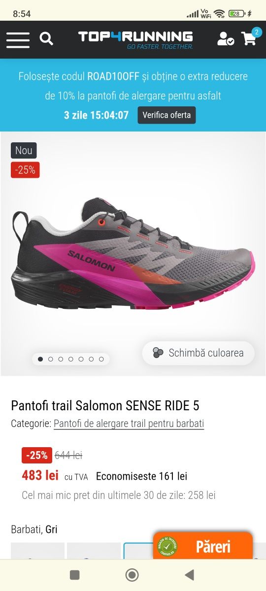 Adidasi alergare Salomon sense ride 5