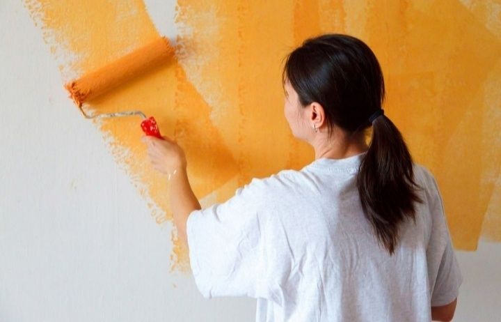 Услуга Маляр,  По краска стен и потолоков Шымкент