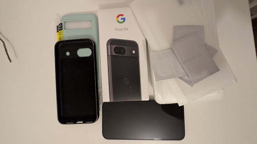 Google pixel 8a fullbox + huse + folii