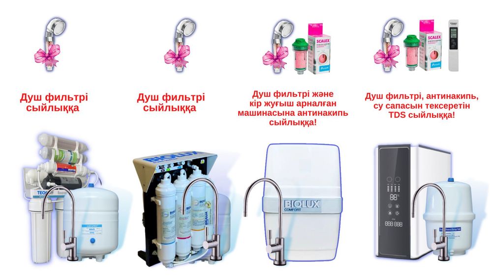 Жаңа смарт системалы, щелочный су фильтры -50% жеңілдік