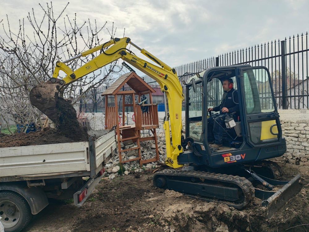 Închiriere mini excavator/ prestări servicii