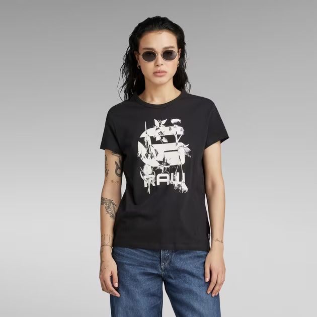 G Star Tedie прави дънки висока талия и тениска