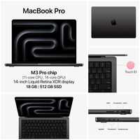 MacBook Pro 14‑inch (MRX33) M3 Pro 2023 Space Black 18/512 GB